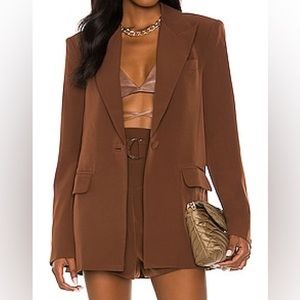 REVOLVE CAMILA COELHO BROWN BLAZER